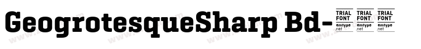 GeogrotesqueSharp Bd字体转换